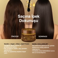 Argan & İpek Proteinli Saç Maskesi – Yoğun Onarıcı Bakım 250 ml